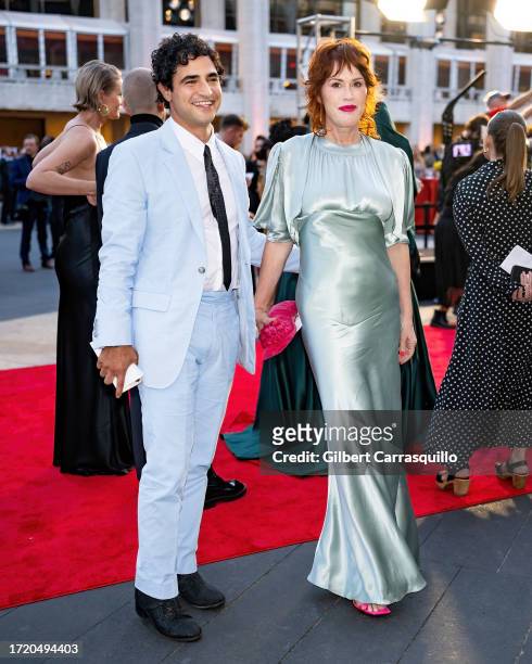 Fashion designer Zac Posen and actress Molly Ringwald are seen arriving to the New York City Ballet's 2023 Fall Gala Celebrating the 75th New York...