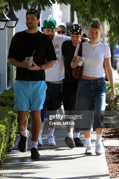 Justin Bieber is seen out and about on October 12, 2023 in Los Angeles, California.