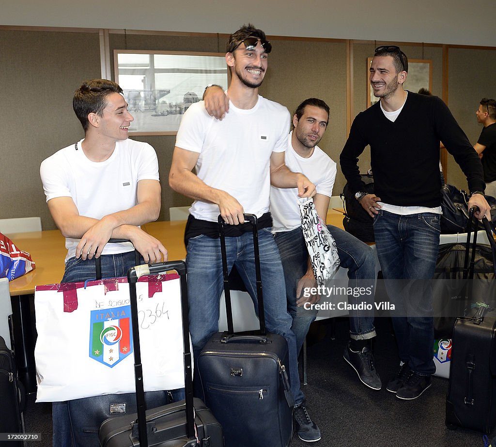 Italy Returns From Brazil