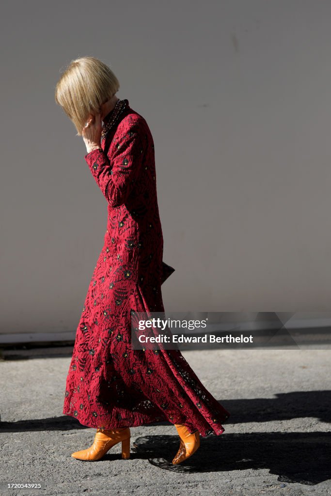 Street Style - Paris Fashion Week - Womenswear Spring/Summer 2024 - Day Eight