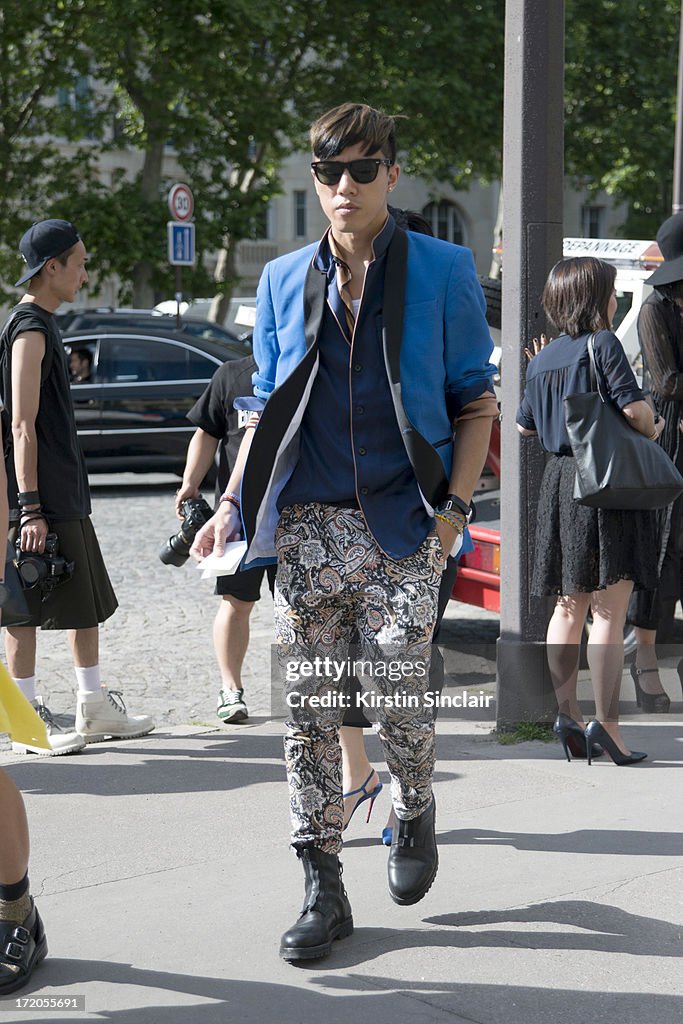 Street Style On June, 30 - Paris Fashion Week Menswear S/S 2014