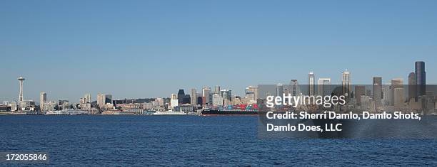 seattle skyscape - damlo does stock pictures, royalty-free photos & images