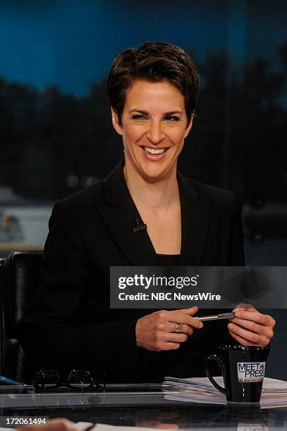 Pictured: ? Rachel Maddow, Host, MSNBC?s ?The Rachel Maddow Show, appears on "Meet the Press" in Washington, D.C., Sunday, June 30, 2013.