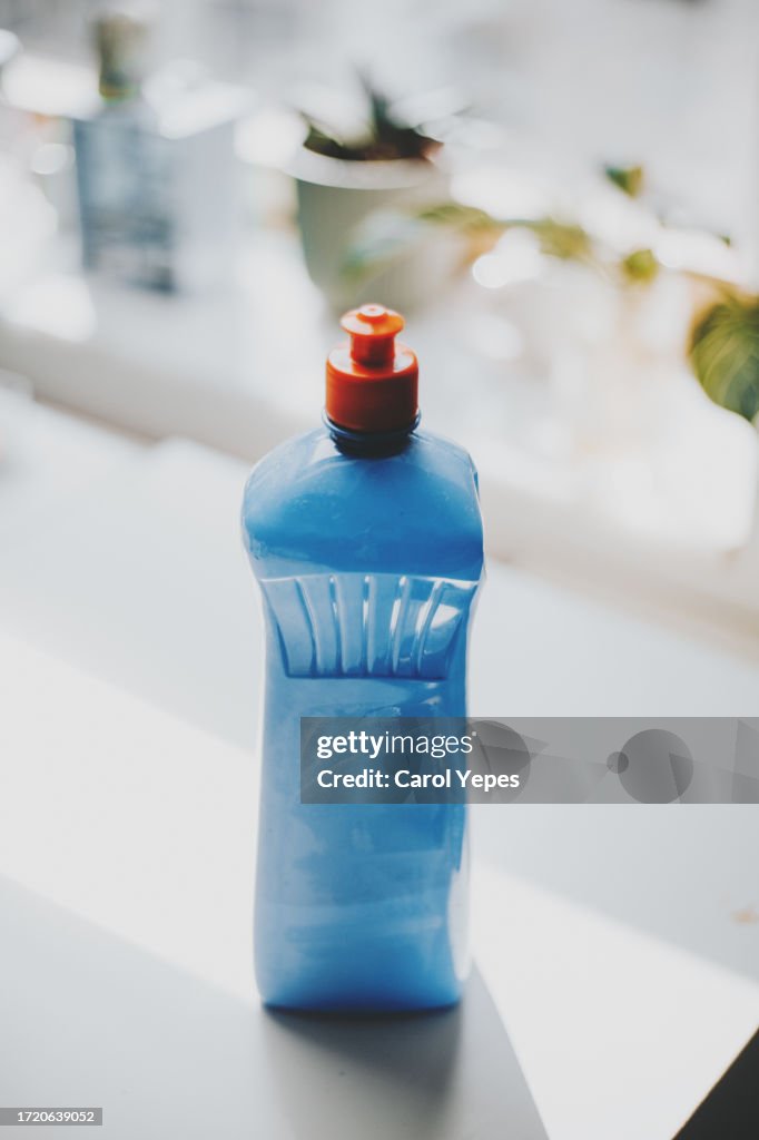 Blue unbranded cleaning product