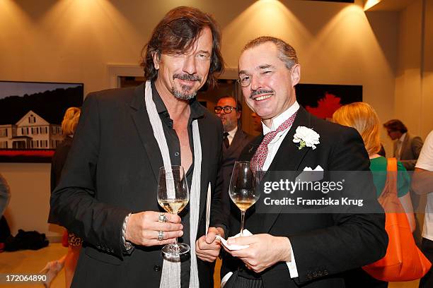 Tom Lemke and Henry de Winter attend the Montblanc De La Culture Arts Patronage Award 2013 at Hotel De Rome on July 01, 2013 in MUNICH, Germany.