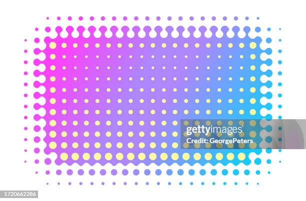 half tone background - computer chip close up stock illustrations