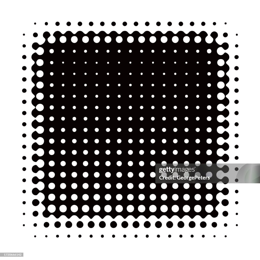 Square Shape Half tone background