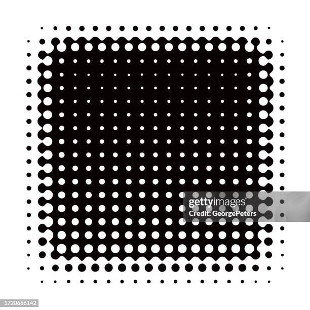 square shape half tone background - silicon wafer stock illustrations