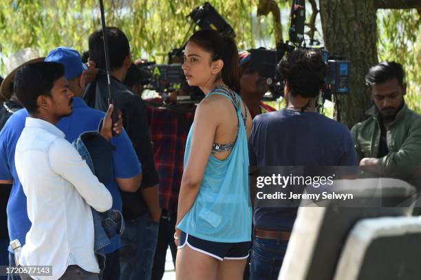 Bollywood In Hyde Park Today ....Rakul Preet Singh Is An Indian South Indian Film Actress And Model Who Predominantly Works In The Telugu Film...