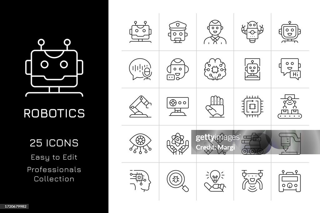 Robotics Icon Set