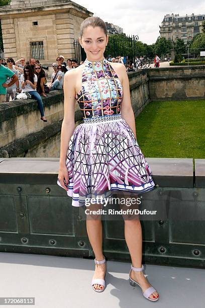 Sofia Sanchez attends the Christian Dior show as part of Paris Fashion Week Haute-Couture Fall/Winter 2013-2014 at on July 1, 2013 in Paris, France.