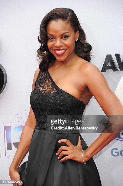 Nadine Ellis attends 2013 BET Awards - Arrivals at Nokia Plaza L.A. LIVE on June 30, 2013 in Los Angeles, California.