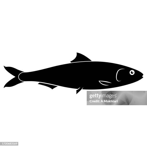 sardine icon. - herring stock illustrations