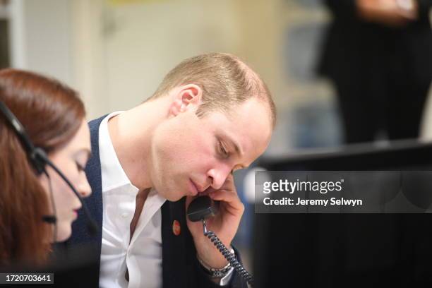 The Duke Of Cambridge Visits The Mix Today - Prince William Has Launched The Centrepoint Helpline As It Was Halied A 'Major Step' Towards Ending...