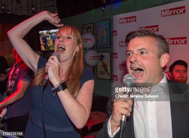 Mirror Party At The Labour Conference In Liverpool Last Night.Angela Rayner And John Ashworth. 25-September-2018