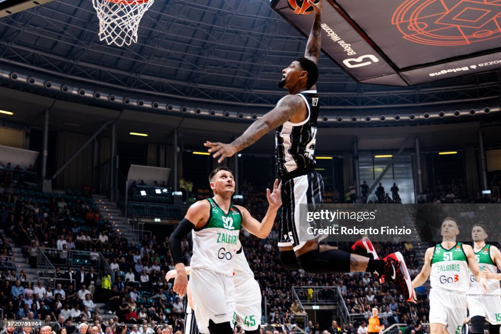 Virtus Segafredo Bologna v Zalgiris Kaunas - Turkish Airlines EuroLeague