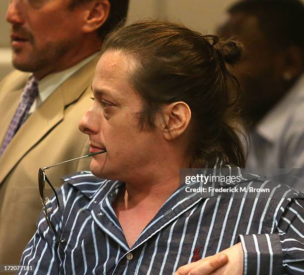 Actor Edward Furlong attends a court hearing after being charged with assaulting his girlfriend July 1, 2013 in Los Angeles Superior Court in Los...