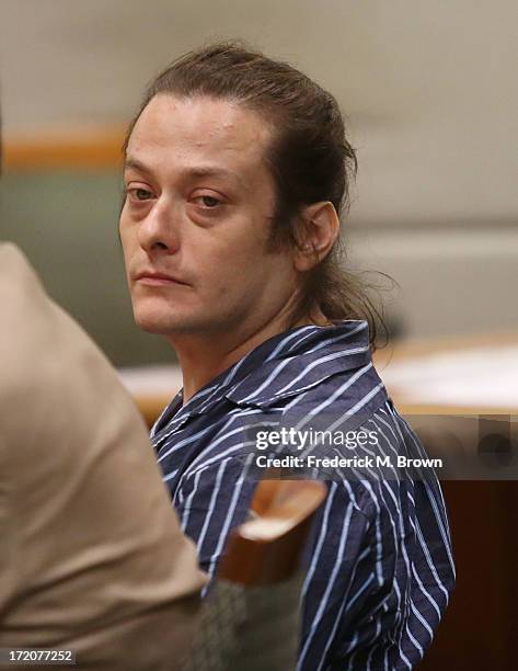 Actor Edward Furlong attends a court hearing after being charged with assaulting his girlfriend July 1, 2013 in Los Angeles Superior Court in Los...
