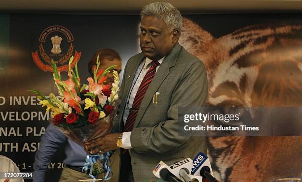 Ranjit Sinha Director, Central Bureau of Investigation during the inaugural session of Interpol conference on wildlife crime in the South Asian...