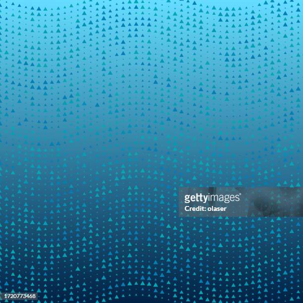 triangles forming a wave matrix, rendered in a turquoise reflective pattern, creating a visually captivating and fluid geometric design. - volume fluid capacity stock illustrations