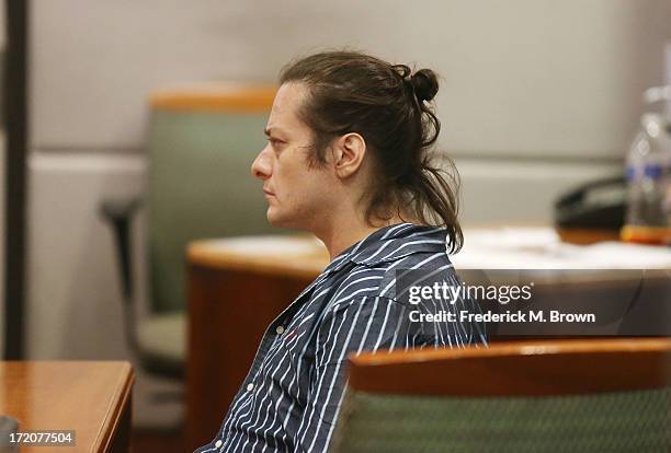 Actor Edward Furlong attends a court hearing after being charged with assaulting his girlfriend July 1, 2013 in Los Angeles Superior Court in Los...