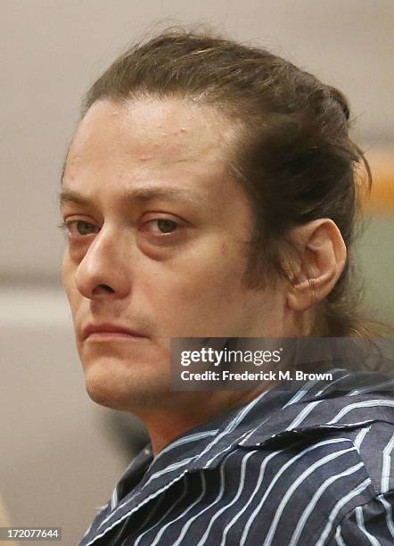 Actor Edward Furlong attends a court hearing after being charged with assaulting his girlfriend July 1, 2013 in Los Angeles Superior Court in Los...