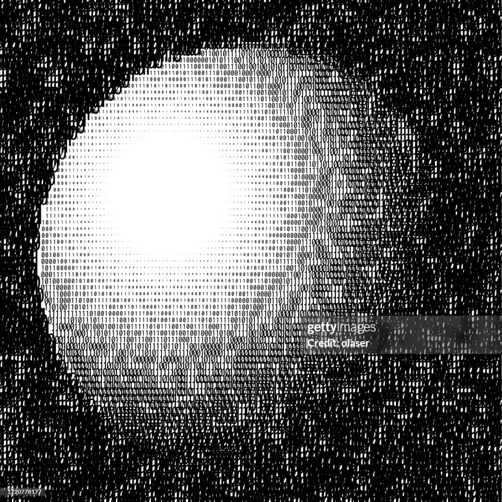 Digital 3d Sphere Composed Of Zeros And Ones Encapsulating A Binary ...