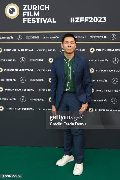 Director Anthony Chen attends the photocall of "The Breaking Ice" during the 19th Zurich Film Festival at Kino Corso on October 06, 2023 in Zurich,...