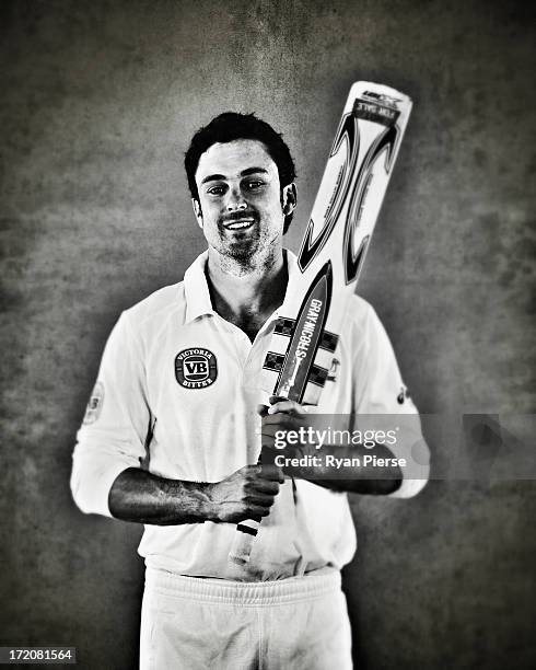 Ed Cowan of Australia poses on July 1, 2013 in Worcester, England.