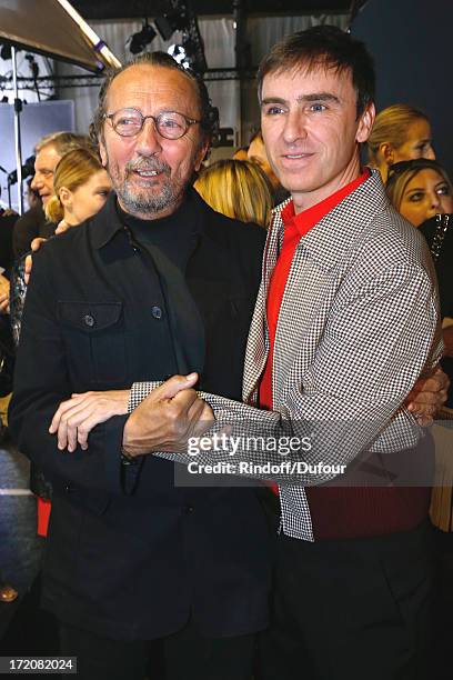 Photographer Paolo Roversi and Fashion designer Raf Simons after the Christian Dior show as part of Paris Fashion Week Haute-Couture Fall/Winter...