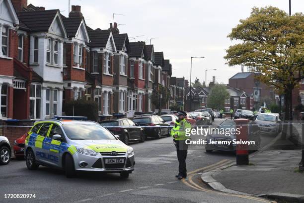 Harlesden Road Where The Terror Raid Happened Last Night:.Witnesses Today Told How Gunfire Rang Out As Police Stormed A Terraced House In A Dramatic...