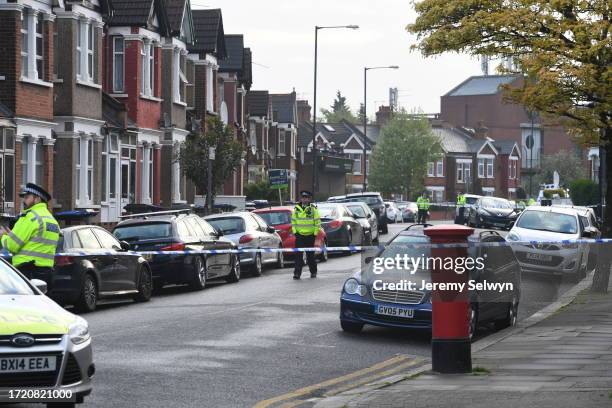 Harlesden Road Where The Terror Raid Happened Last Night:.Witnesses Today Told How Gunfire Rang Out As Police Stormed A Terraced House In A Dramatic...