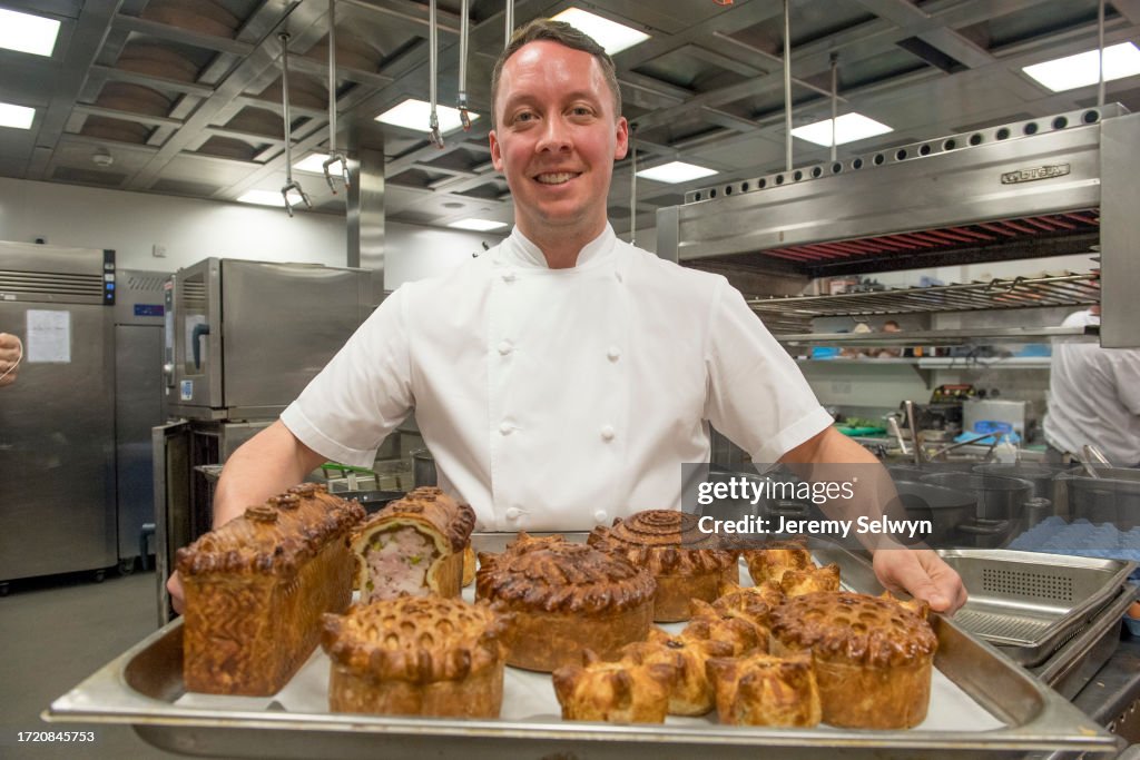Chef Calum Franklin From Holborn Dining Rooms With His Pork Pies