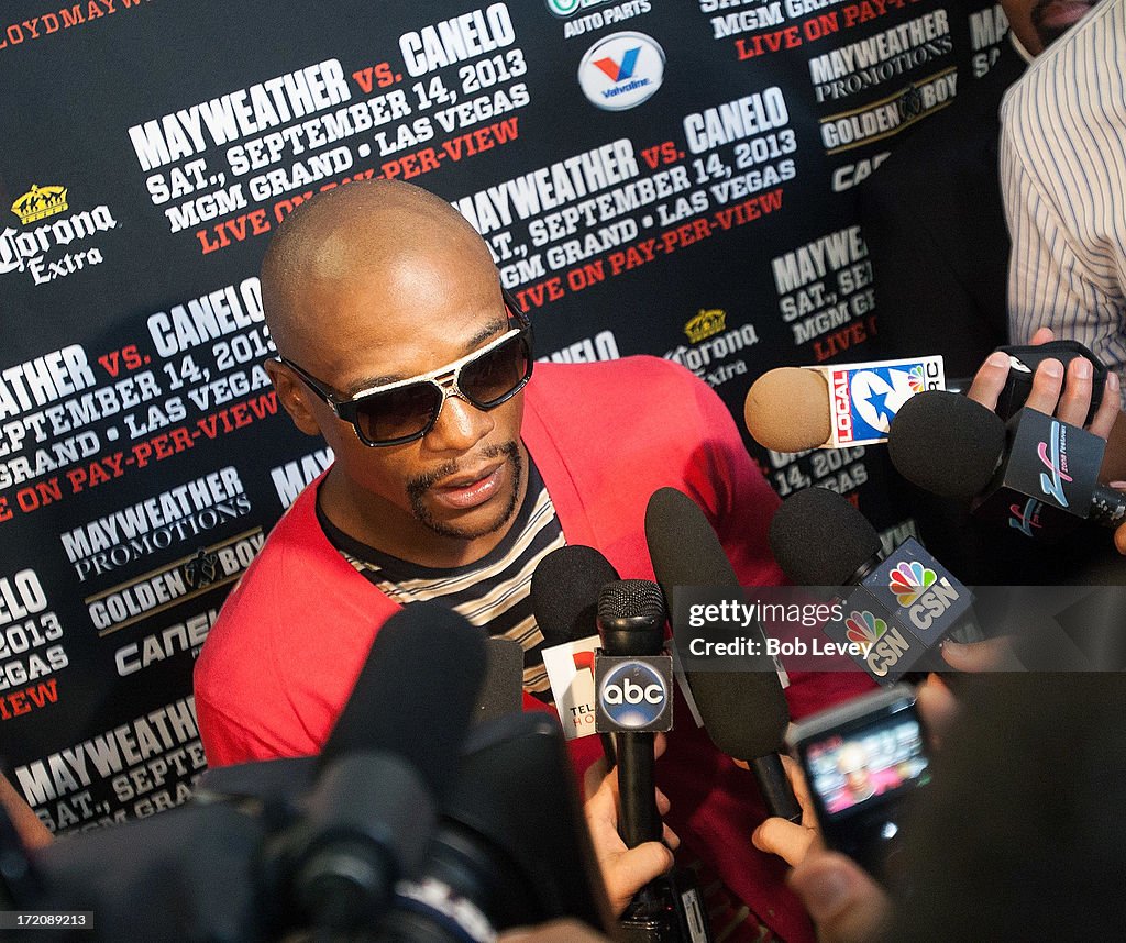 Floyd Mayweather and Canelo Alvarez News Conference