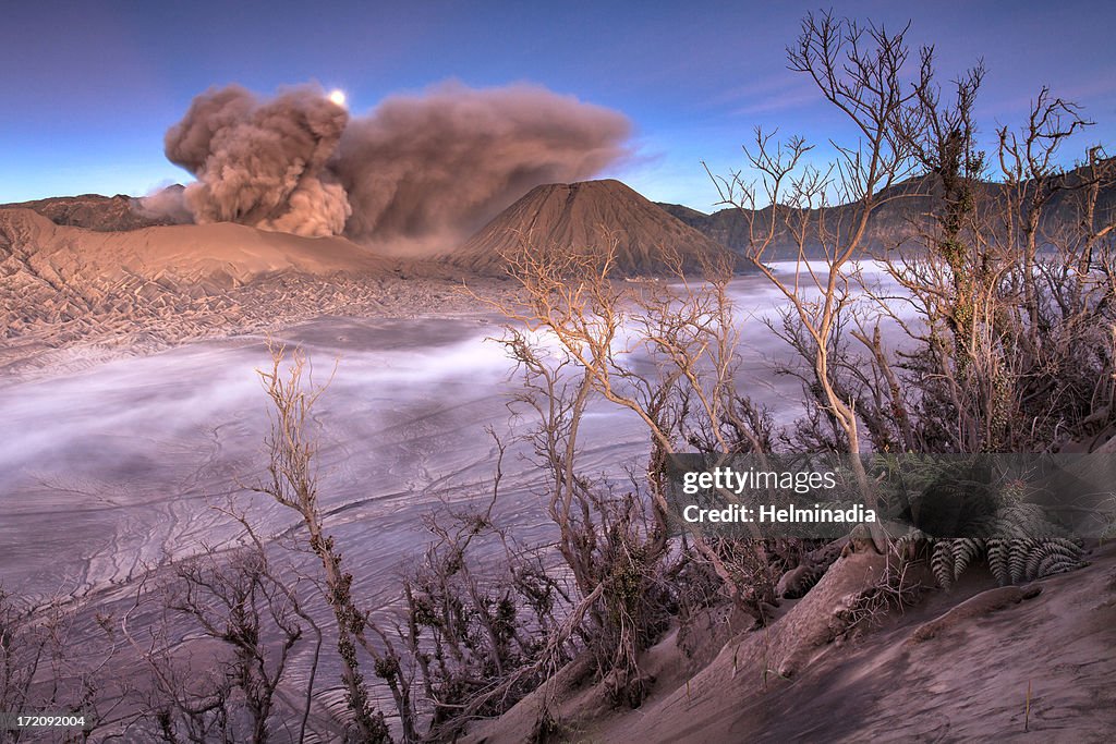 Moonset Mount Bromo