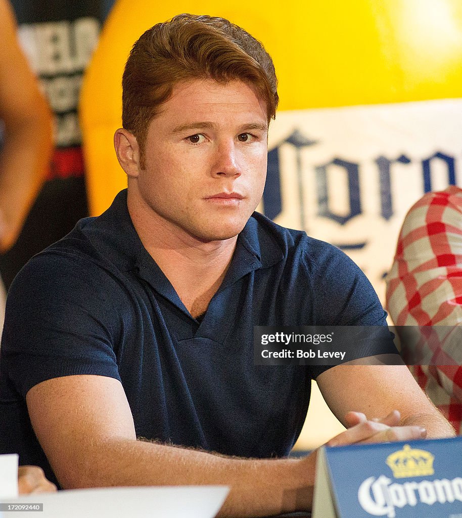 Floyd Mayweather and Canelo Alvarez News Conference