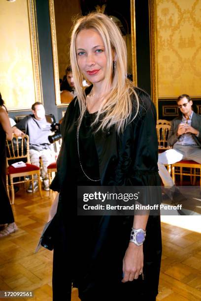 Melonie Hennessy attends the Alexis Mabille show as part of Paris Fashion Week Haute-Couture Fall/Winter 2013-2014 at on July 1, 2013 in Paris,...