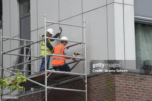 Cladding Removal Work Combustible Cladding Photos and Premium High Res Pictures - Getty Images
