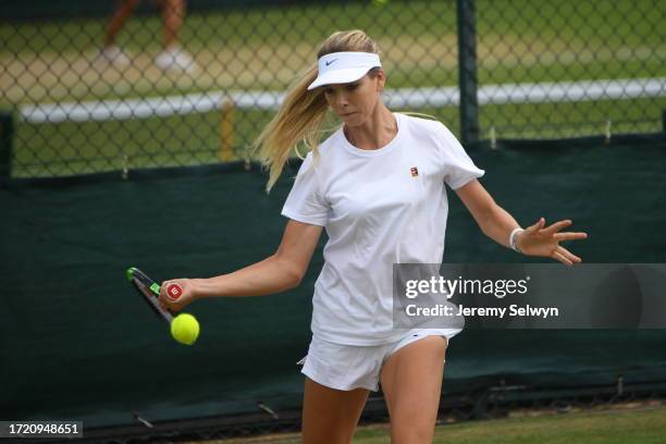 Katie Boulder Training Today At Wimbledon Tennis Championships 2017. 04-July-2017