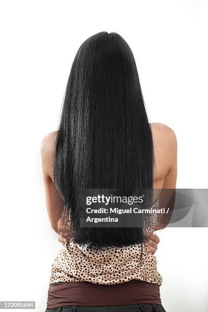 woman  from kyrgyztan - black hair back stock pictures, royalty-free photos & images
