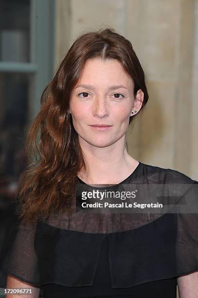 Audrey Marnay attends the Alexis Mabille show as part of Paris Fashion Week Haute-Couture Fall/Winter 2013-2014 at Hotel dEvreux on July 1, 2013 in...