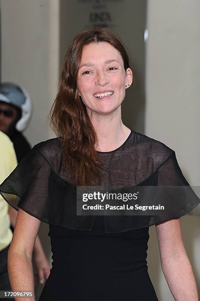 Audrey Marnay attends the Alexis Mabille show as part of Paris Fashion Week Haute-Couture Fall/Winter 2013-2014 at Hotel dEvreux on July 1, 2013 in...