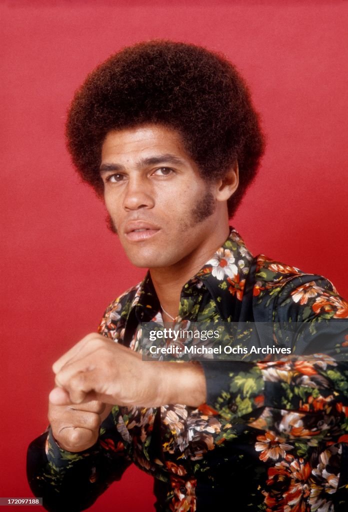 Karate champion and actor Jim Kelly poses for a portrait for Right ...