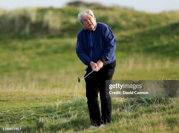 Schalk Burger of South Africa the former Rugby international plays a shot on the second hole during Day Two of the Alfred Dunhill Links Championship...