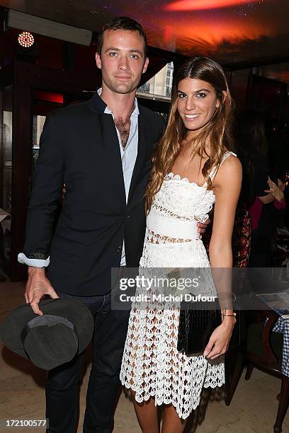 Louis-Marie Castelbajac and Bianca Brandolini d'Adda attend the Eugenie Niarchos First Jewelry Collection Launch Cocktail on July 1, 2013 in Paris,...