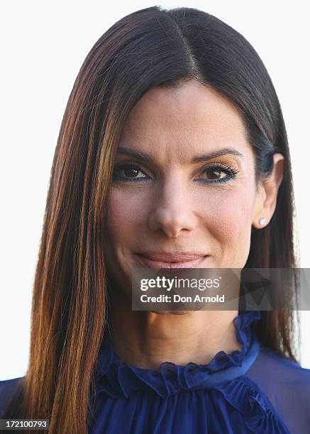 Sandra Bullock poses during the "The Heat" photo call at the Park Hyatt on July 2, 2013 in Sydney, Australia.