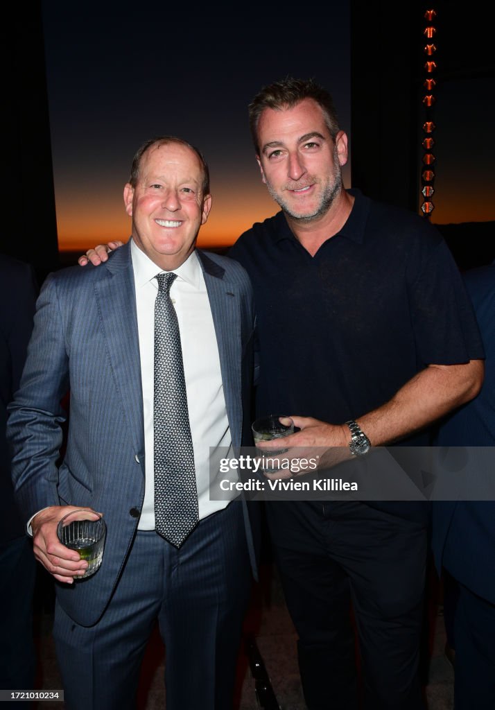 Michael Rosenfeld Michael Rosenfeld and Mark Birnbaum attend Park Elm at Century Plaza ...