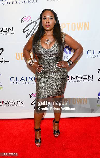 Maia Campbell attends the beauty is love lounge at the Andaz hotel at on June 29, 2013 in Hollywood, California.