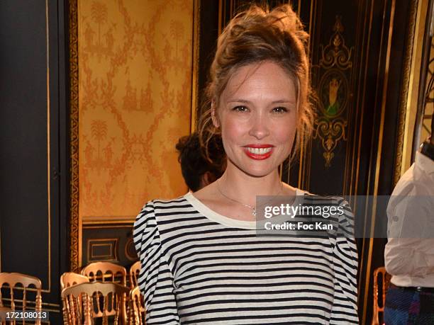 Actress Lilou Fogli attends the Alexis Mabille show during Paris Fashion Week Haute-Couture F/W 2013-2014 at the Hotel d' Evreux on July 1, 2013 in...