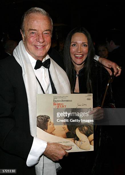 Director Franco Zeffirelli and Olivia Hussey attend the Palm Springs International Film Festival Annual Gala held at the Palm Springs Convention...